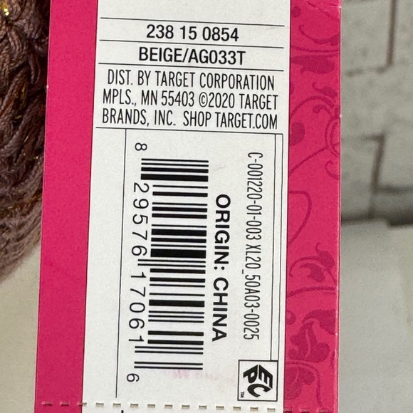 Xhilaration Juniors Beige Brown Bikini Crochet Swim Triangle Top Large 8 10 NEW - Picture 9 of 11